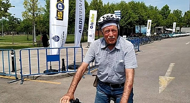 85 yaşında bisiklete binmeyi öğrendi