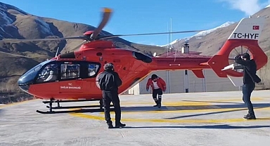 Ambulans helikopter, Van'da göğüs hastaları için havalandı