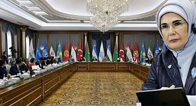 Emine Erdoğan Özbekistan'da lider eşleriyle buluştu
