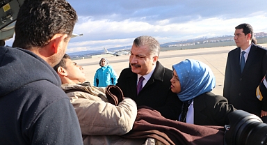 Gazze'den yeni hastalar Ankara'ya getirildi