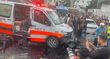 İsrail, ambulans konvoyunu vurdu! Ölü ve yaralılar var