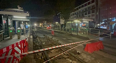 Kabataş-Bağcılar Tramvay Hattı'nın bir bölümünde seferler yapılamıyor