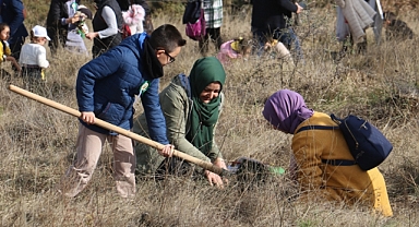 Samsun ve çevre illerde Milli Ağaçlandırma Günü'nde fidanlar toprakla buluşturuldu
