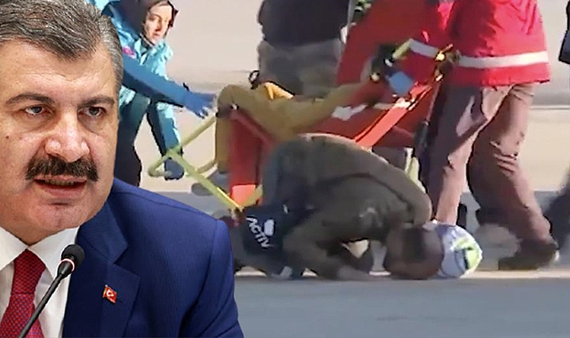 Bakan Koca, şükür secdesi yapan o Gazzeli babanın videosunu paylaştı