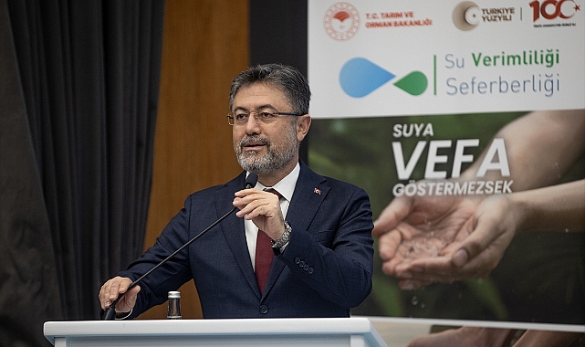 Bakan Yumaklı taşkın ve sel sularının su kaynağı olması için çalışma başlattıklarını açıkladı