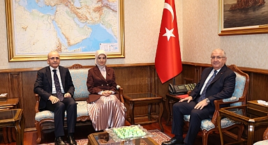 Bakanlar Şimşek ve Göktaş'tan Güler'e taziye ziyareti