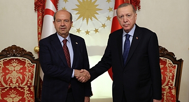 Cumhurbaşkanı Erdoğan, Ersin Tatar ile görüştü