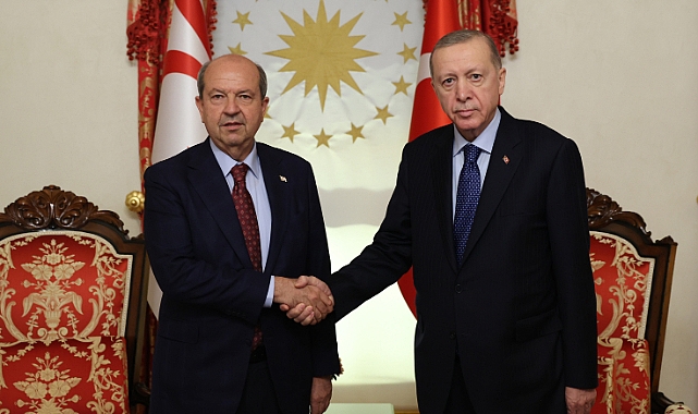Cumhurbaşkanı Erdoğan, Ersin Tatar ile görüştü
