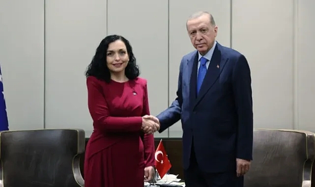Cumhurbaşkanı Erdoğan, Kosova Cumhurbaşkanı Osmani-Sadriu ile görüştü