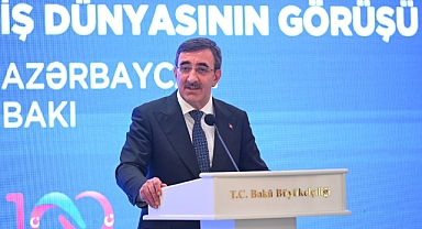 Cumhurbaşkanı Yardımcısı Yılmaz, Azerbaycan’da İş Dünyası Buluşması’na katıldı