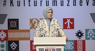 Emine Erdoğan, 10. Milletlerarası Türk Halk Kültürü Kongresi'nde konuştu