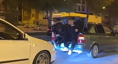 Otomobilin bagajında tehlikeli yolculuğa ceza yağdı