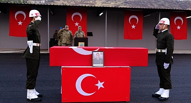 Pençe-Kilit Operasyonu'nda şehit olan asker için tören yapıldı