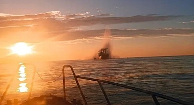 Tuna Nehri'nde gemi mayına çarptı