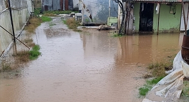 Yalova'da taşan dere nedeniyle bazı sokak ve evleri su bastı