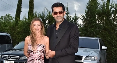 'Yılın Erkeği' seçilen Kenan İmirzalıoğlu'nun oyuncu eşi büyüledi