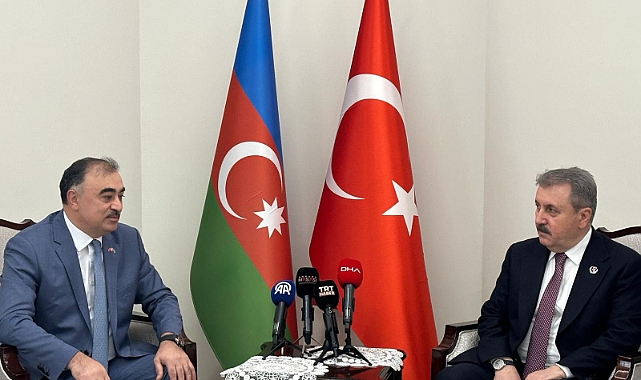 BBP lideri Destici, Azerbaycan Büyükelçisi Memmedov'u ziyaret etti