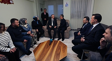 Cumhurbaşkanı Erdoğan'dan şehit evine ziyaret!