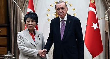 Cumhurbaşkanı Erdoğan, Kamikawa Yoko ile görüştü