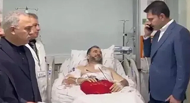 Cumhurbaşkanı Erdoğan, saldırıda yaralanan Fatih Cami İmamı Galip Usta ile görüştü