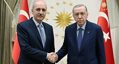 Erdoğan, TBMM Başkanı Numan Kurtulmuş ile bir araya geldi