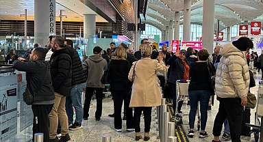 İstanbul Havalimanı'nda yarıyıl tatili yoğunluğu sürüyor
