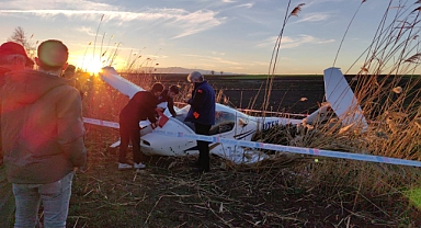 Tarlaya inen eğitim uçağının pilotu: Zorunlu iniş yapmam gerekiyordu ve başardım