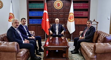 TBMM Başkanı Kurtulmuş, Murat Kurum ile görüştü