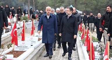Kahramanmaraş'ta depremlerde hayatını kaybedenler dualarla anıldı