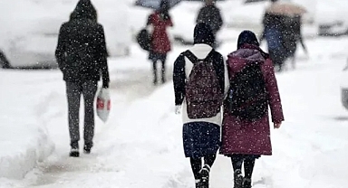 İki ilde eğitime kar yağışı nedeniyle bir gün ara verildi