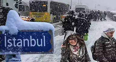 İstanbul’a 10 cm'ye kadar kar geliyor!
