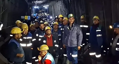 50 işçi özelleştirmeye karşı kendilerini madene kapattı
