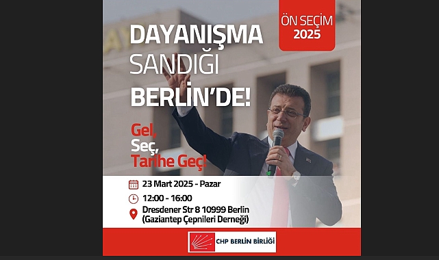 CHP Almanya Federasyonu'ndan ''23 Mart'' çağrısı