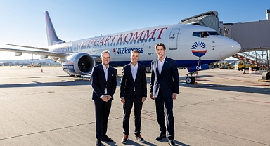 VfBExpress boyamalı uçak Stuttgart’a ilk inişini gerçekleştirdi