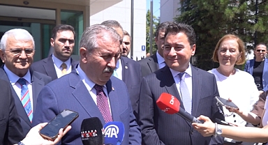 Babacan'dan Destici'ye ziyaret: "Yeni komşumuza 'hayırlı olsun' dedik"